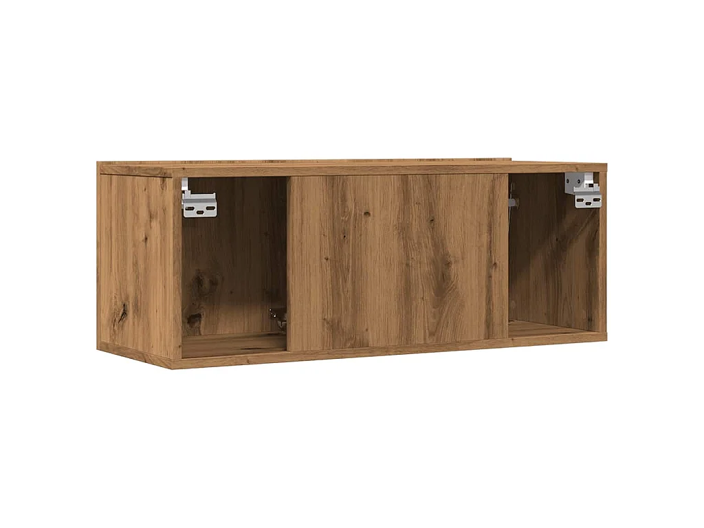 Meubles TV muraux 2 pcs chêne artisanal 80x30x30 cm