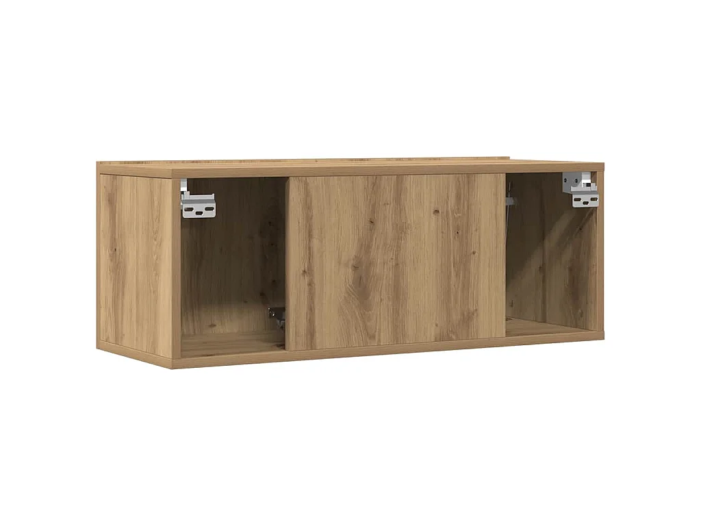 Meubles TV muraux 2 pcs chêne artisanal 80x30x30 cm