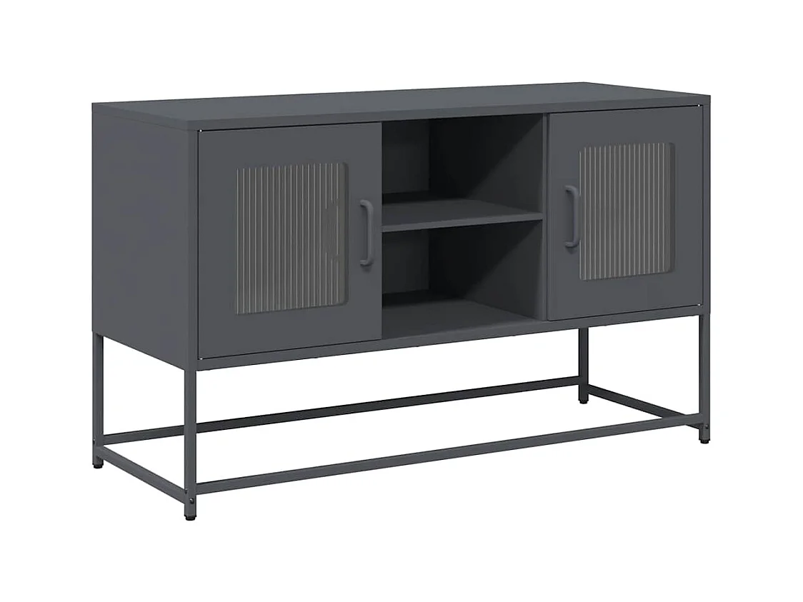 TV-Schrank Anthrazit 100,5x39x60,5 cm Stahl