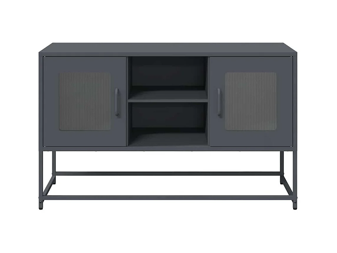 TV-Schrank Anthrazit 100,5x39x60,5 cm Stahl