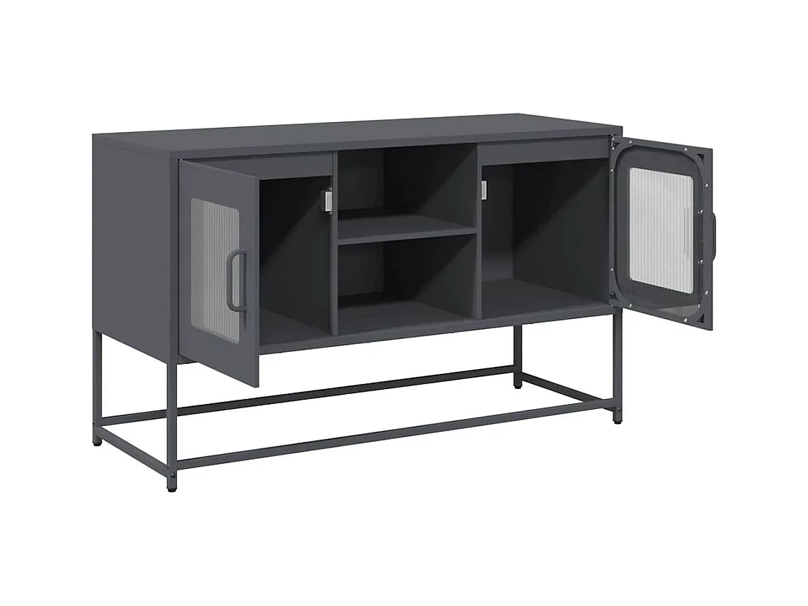 TV-Schrank Anthrazit 100,5x39x60,5 cm Stahl
