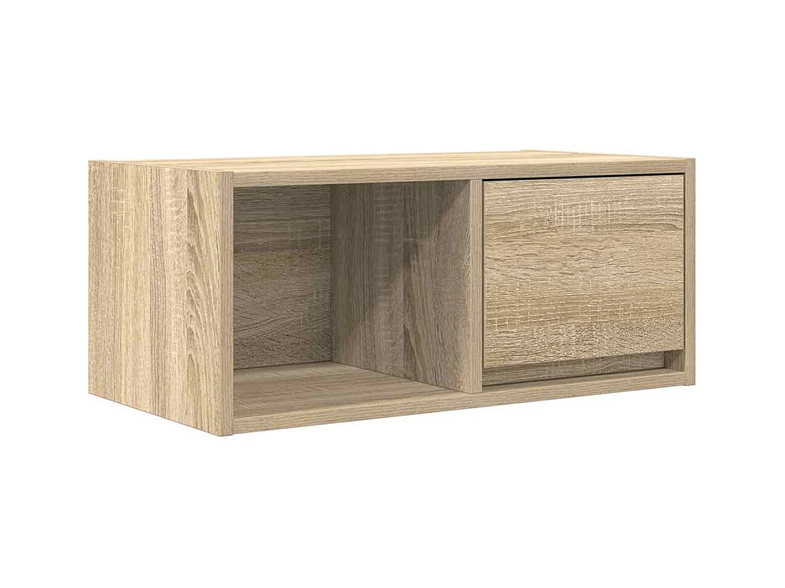 TV-meubel 60x31x25,5 cm bewerkt hout sonoma eikenkleurig