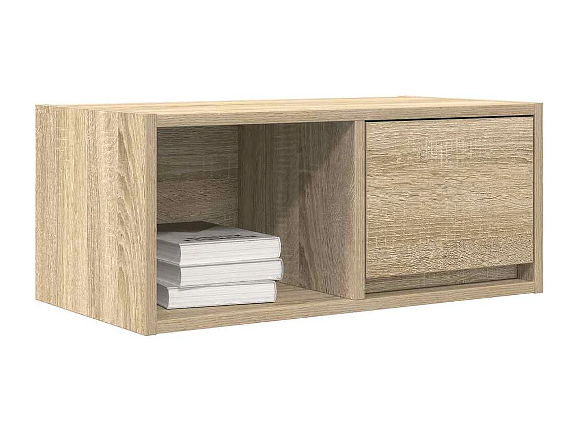 TV-meubel 60x31x25,5 cm bewerkt hout sonoma eikenkleurig