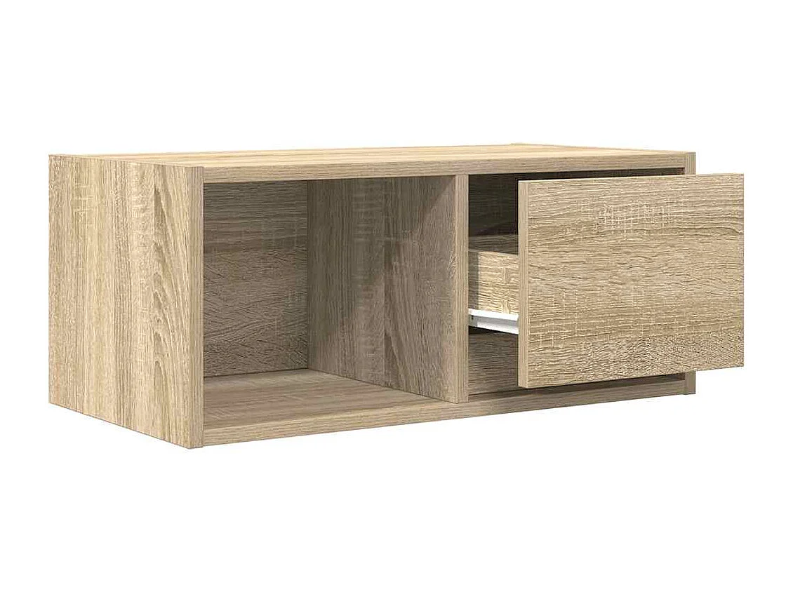Meuble TV chêne sonoma 60x31x25,5 cm bois d'ingénierie