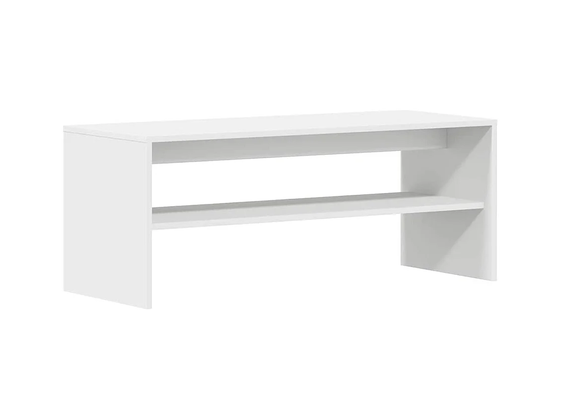 Meuble TV Blanc 100 x 40 x 40 cm Aggloméré