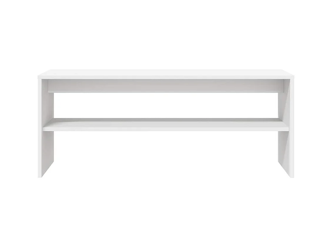 Meuble TV Blanc 100 x 40 x 40 cm Aggloméré