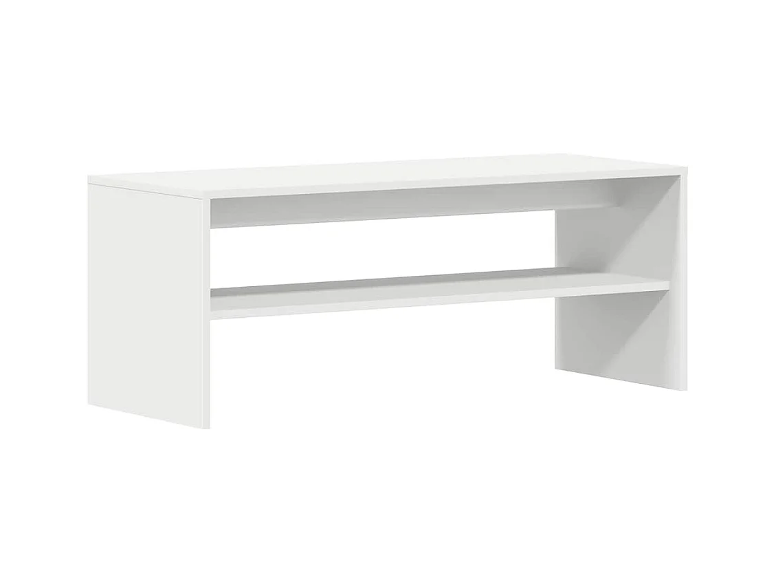 Meuble TV Blanc 100 x 40 x 40 cm Aggloméré