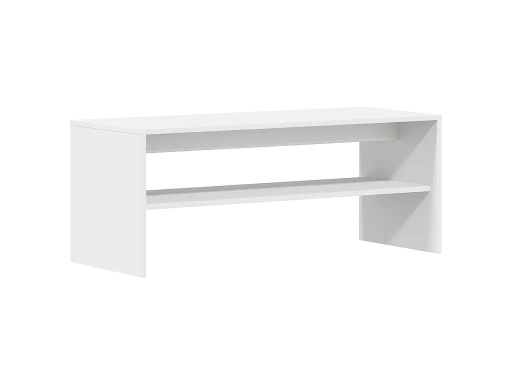 Meuble TV Blanc 100 x 40 x 40 cm Aggloméré