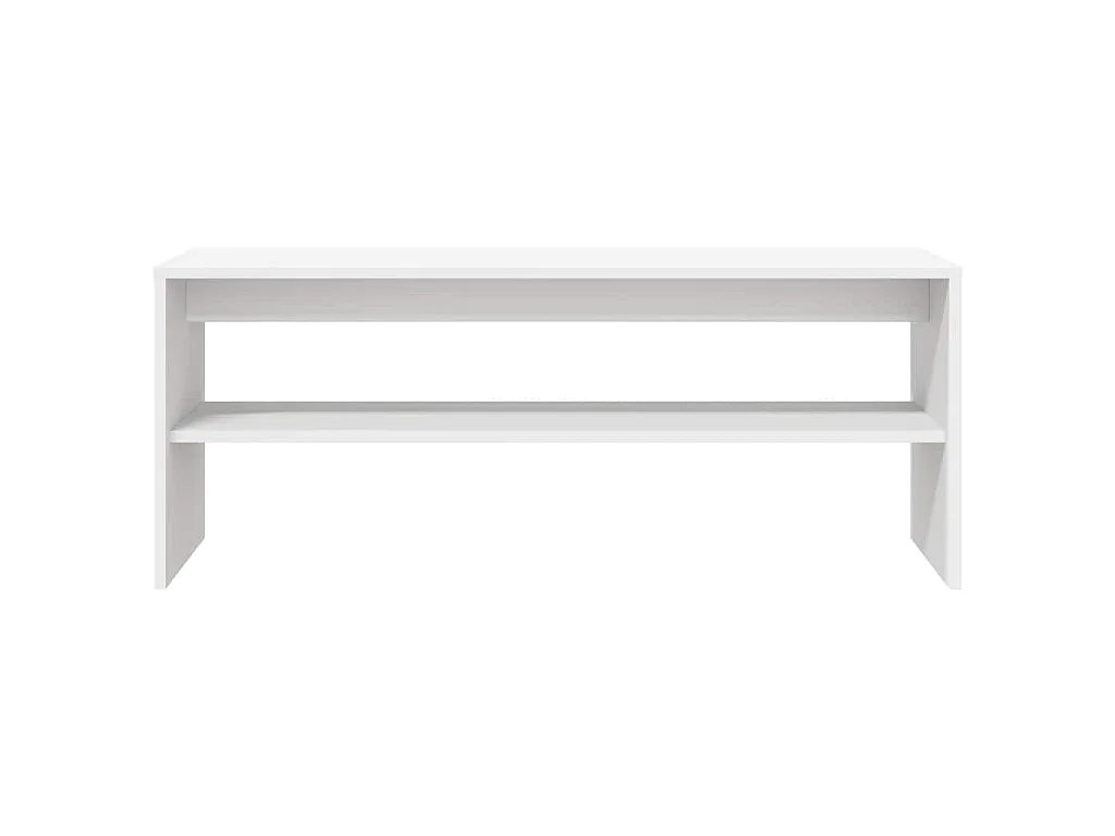 Meuble TV Blanc 100 x 40 x 40 cm Aggloméré
