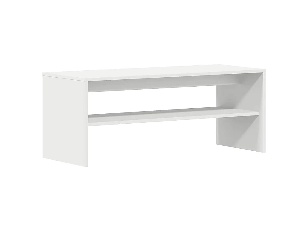 Meuble TV Blanc 100 x 40 x 40 cm Aggloméré