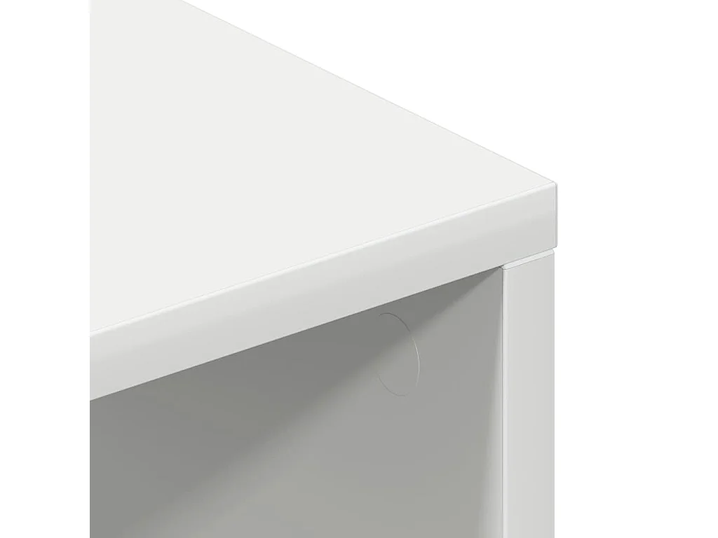 Meuble TV Blanc 100 x 40 x 40 cm Aggloméré