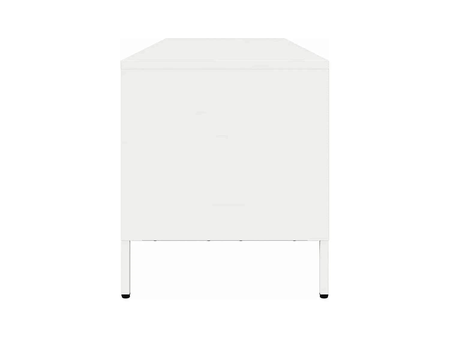 TV-Schrank Weiß 135x39x43,5 cm Kaltgewalzter Stahl