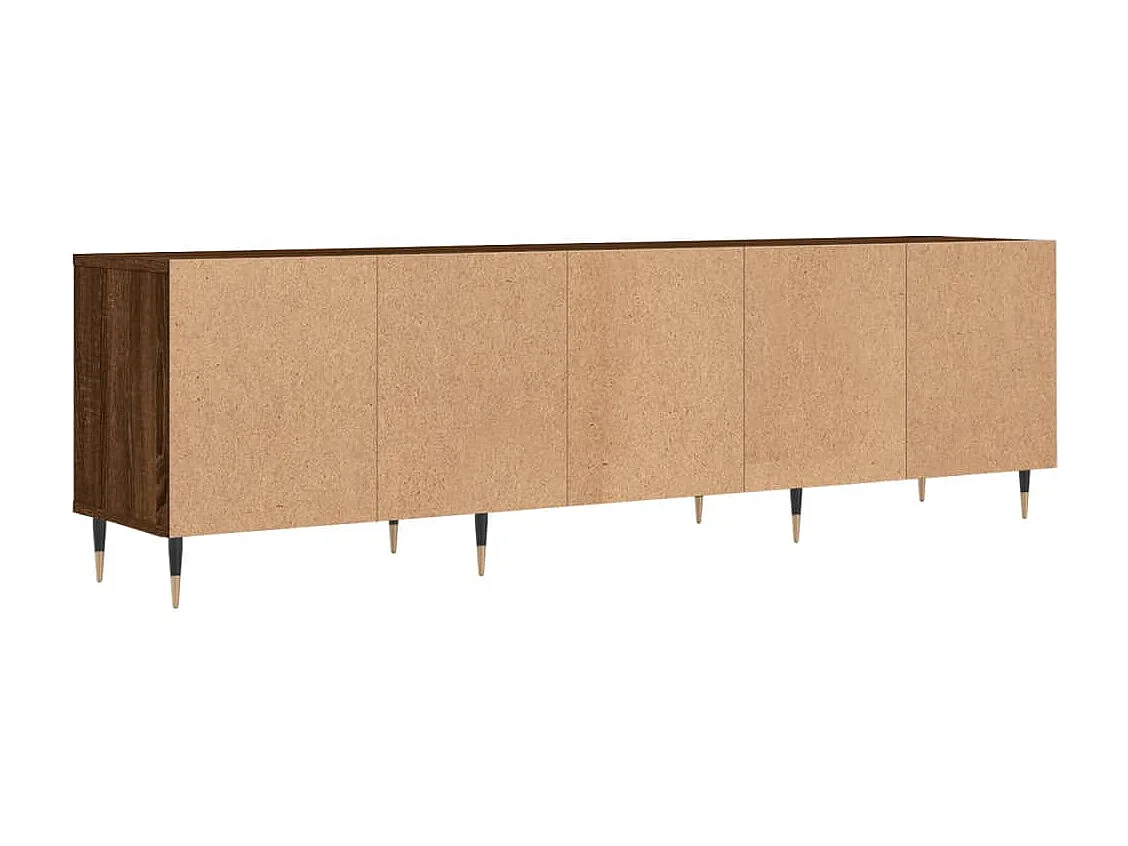 Meuble TV chêne marron 150x30x44,5 cm bois d'ingénierie