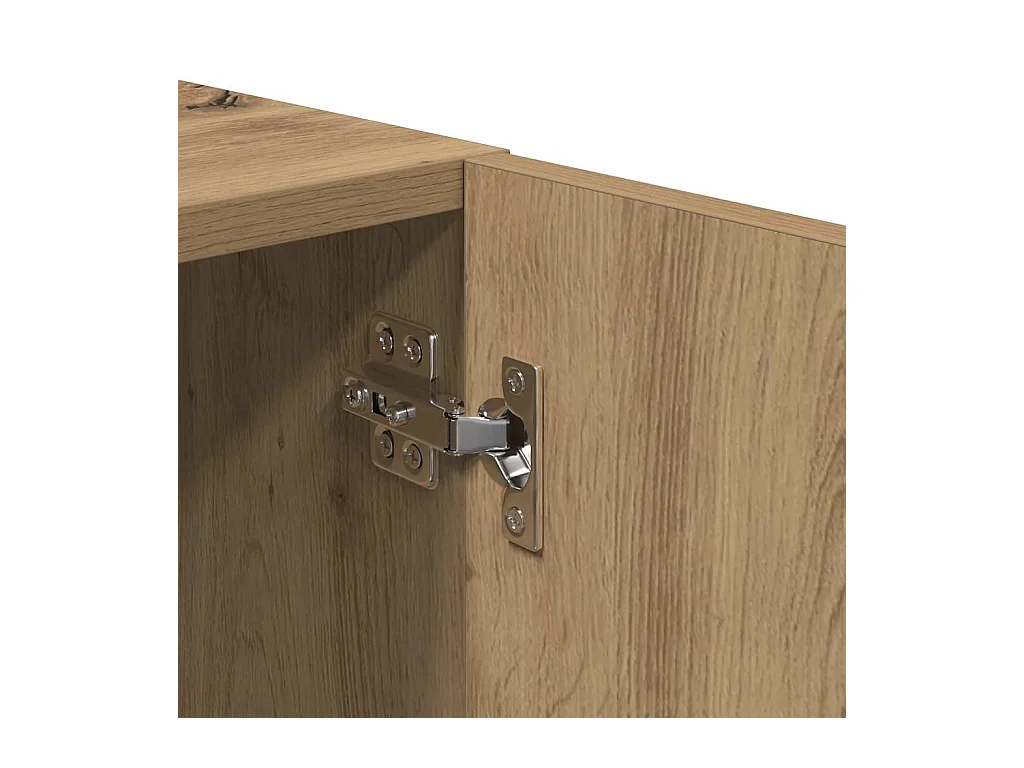 Mobile TV Rovere Artigianale 180x31,5x40cm in Legno Multistrato