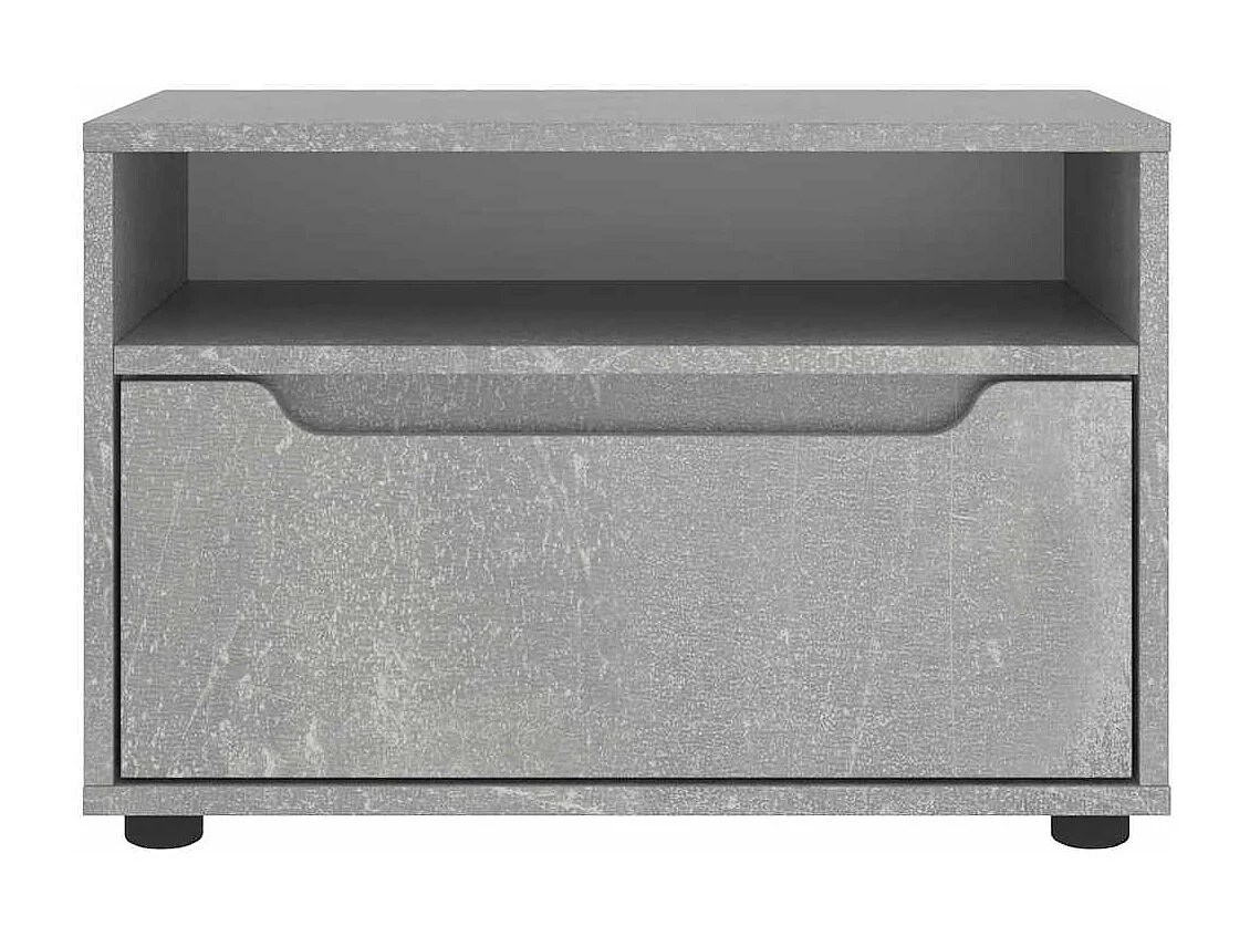 Tv-meubel VISNES 60x40x38 cm bewerkt hout betongrijs