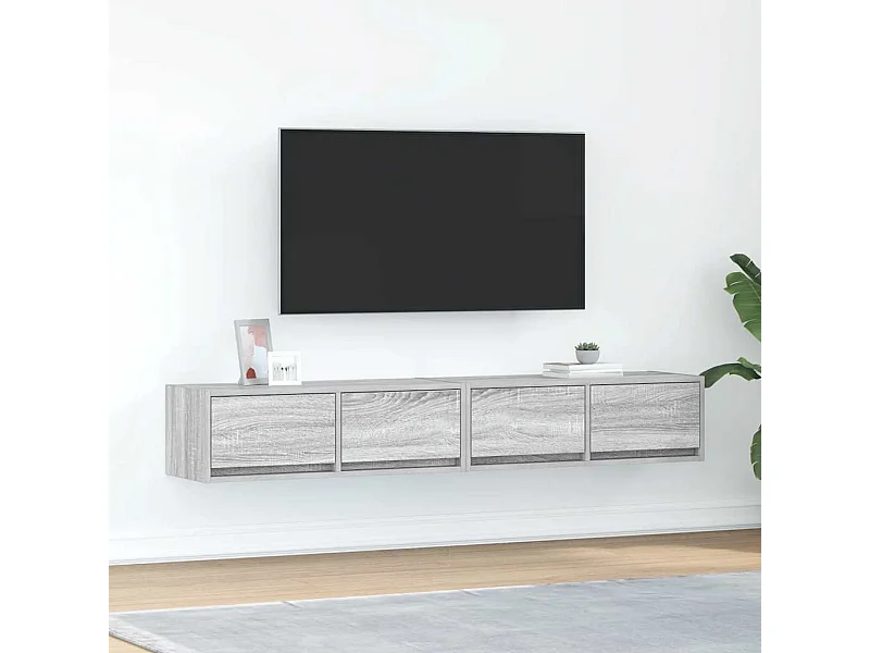 Meubles TV 2 pcs sonoma gris 80x31x25,5 cm bois d'ingénierie