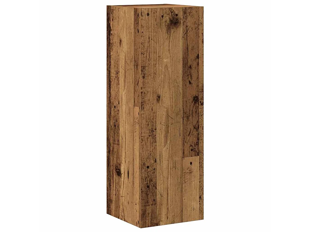 armários de TV montados na parede 4 pcs madeira velha