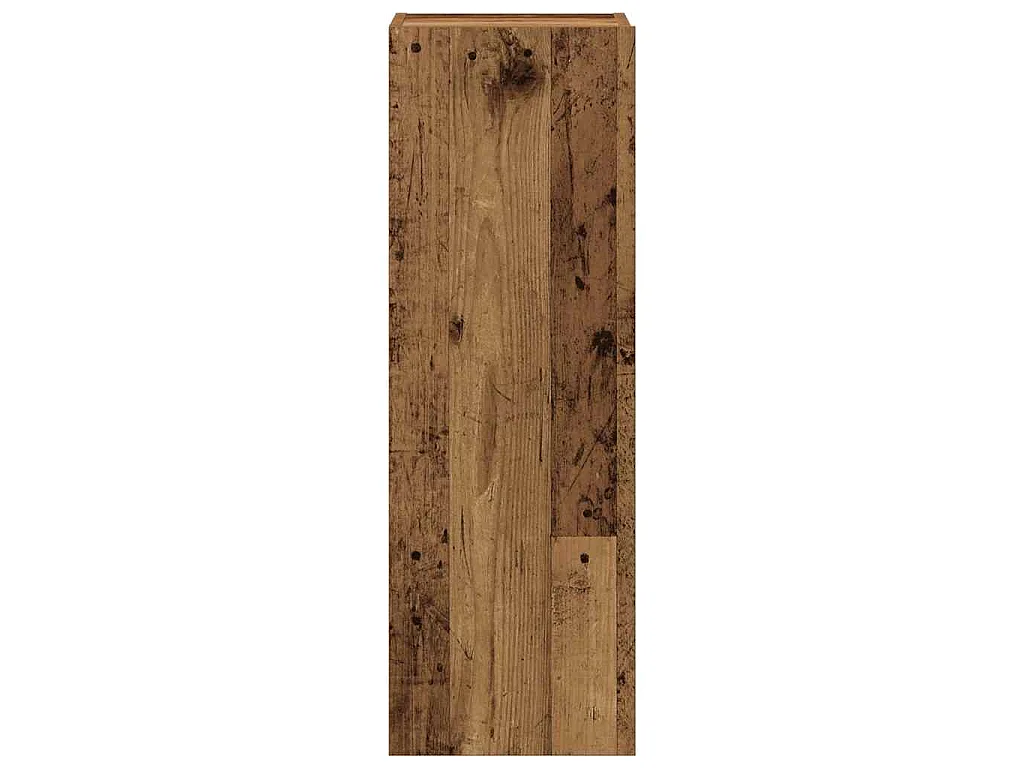 armários de TV montados na parede 4 pcs madeira velha