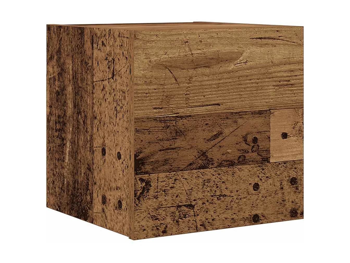 Armadietti TV Montati a Parete Legno Antico 30,5x30x30 cm