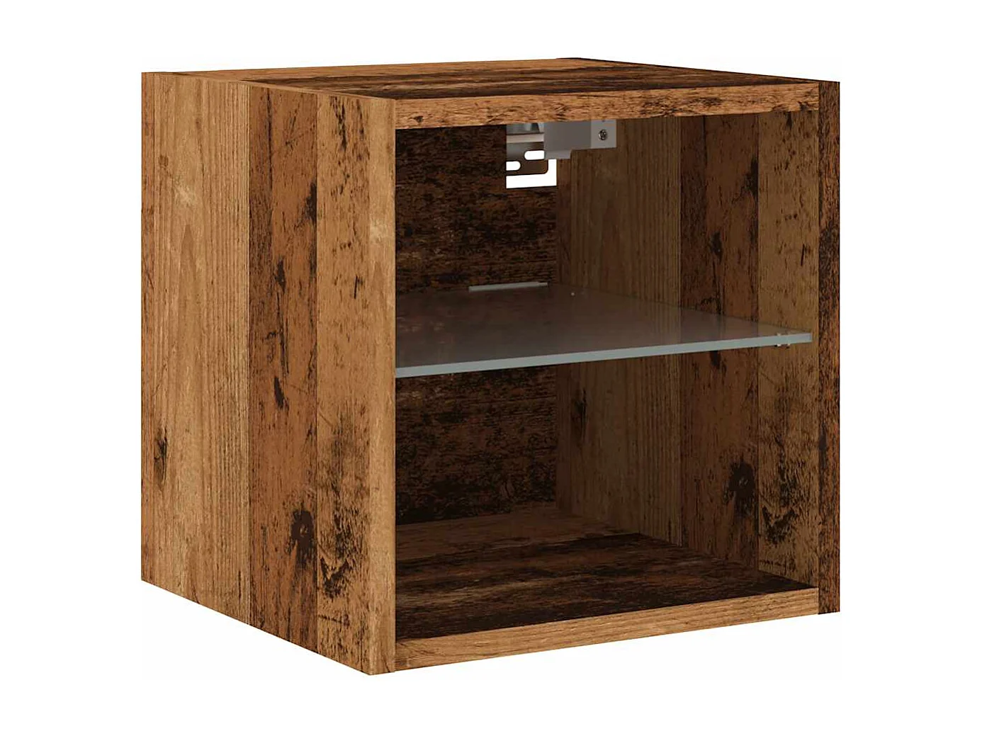 TV-Wandschränke mit LED-Leuchten 2 Stk. Altholz-Optik