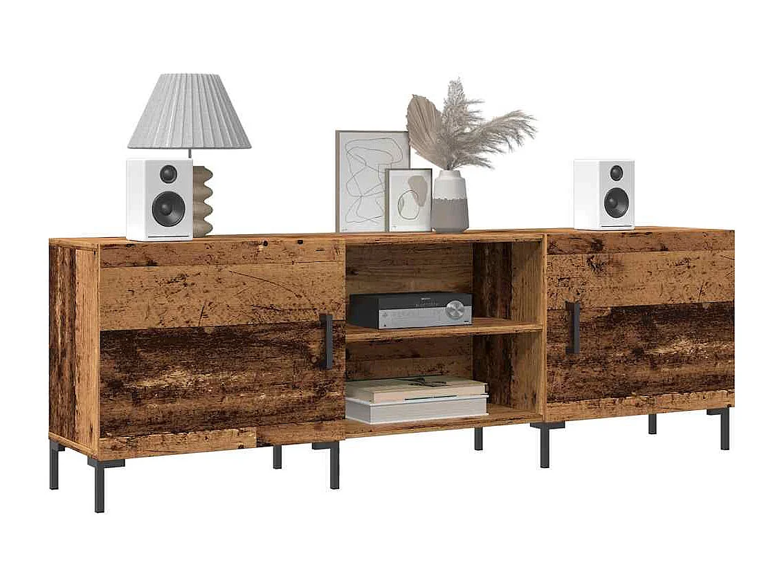 Mobile Porta TV Legno Antico 150x30x50 cm in Truciolato