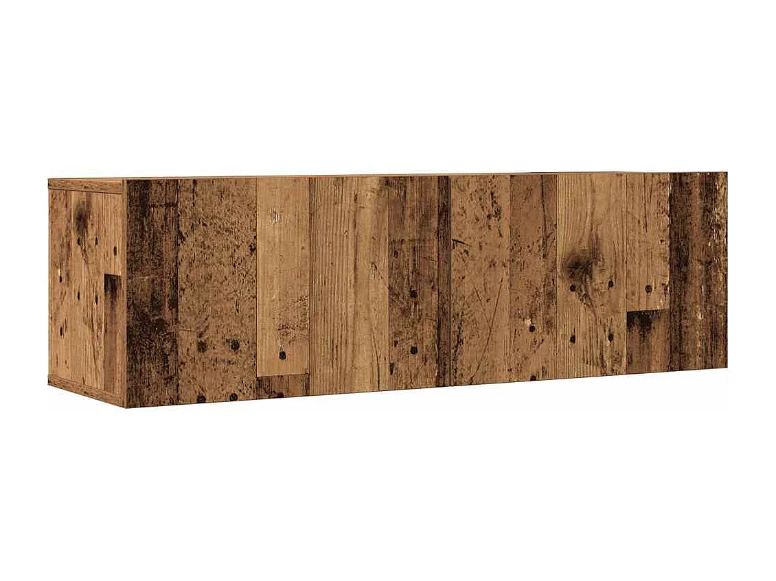 Ensemble de meuble TV mural 4 pcs vieux bois bois d'ingénierie