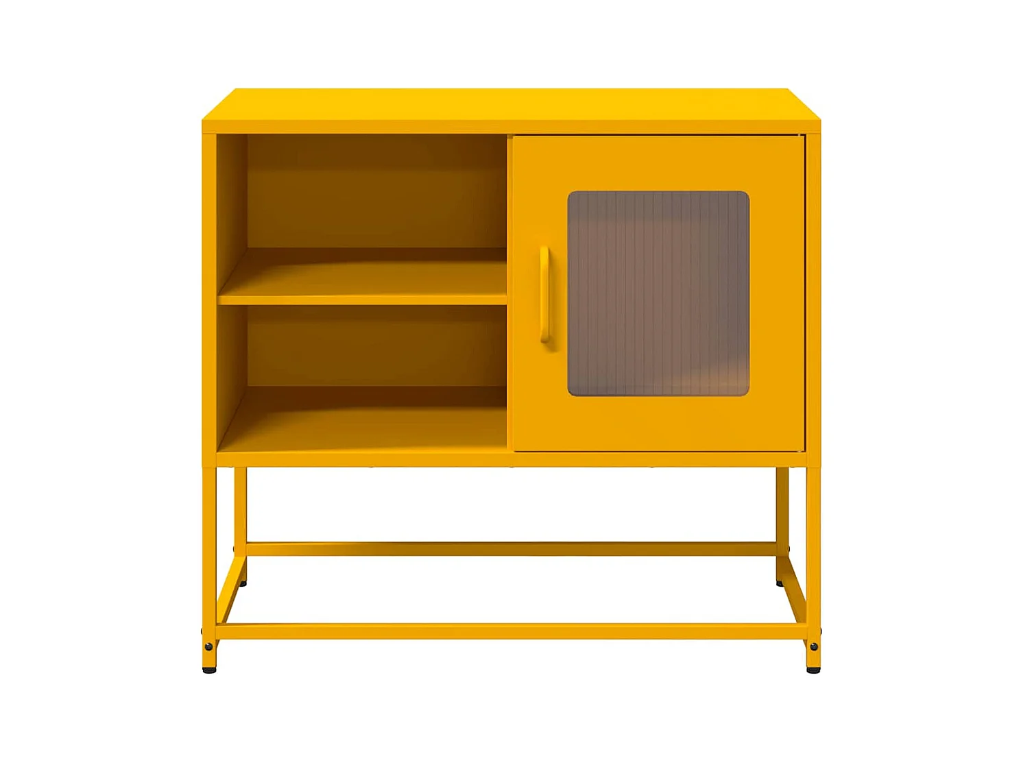 Móvel de TV 68x39x60,5 cm aço amarelo mostarda