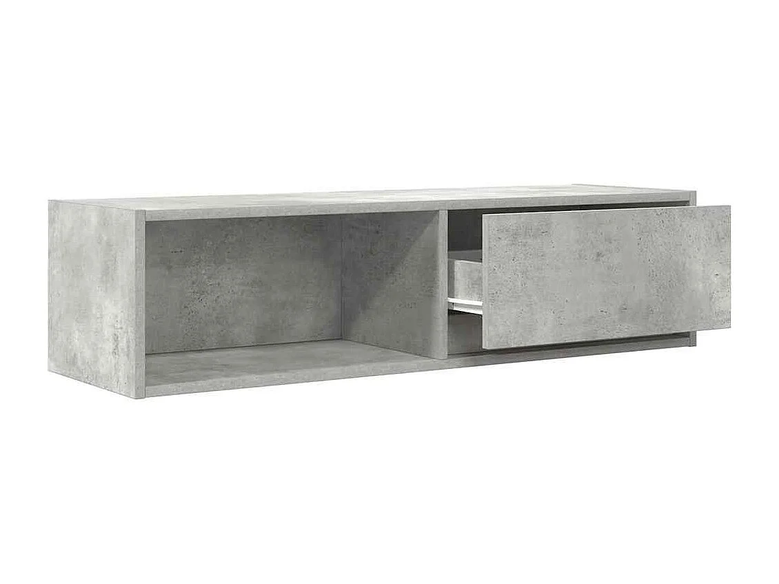 Meubles TV 2 pcs gris béton 100x31x25,5 cm bois d'ingénierie