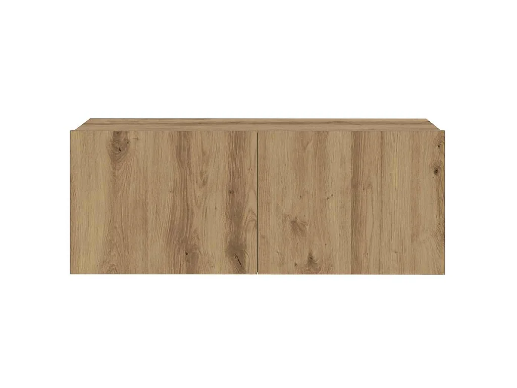 Meubles TV muraux 3 pcs chêne artisanal bois d'ingénierie