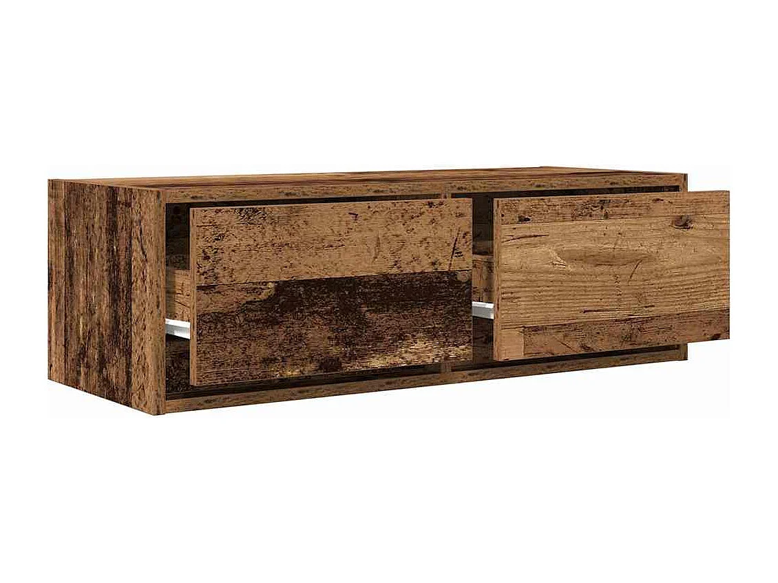 Meubles TV 2 pcs vieux bois 80x31x25,5 cm bois d'ingénierie