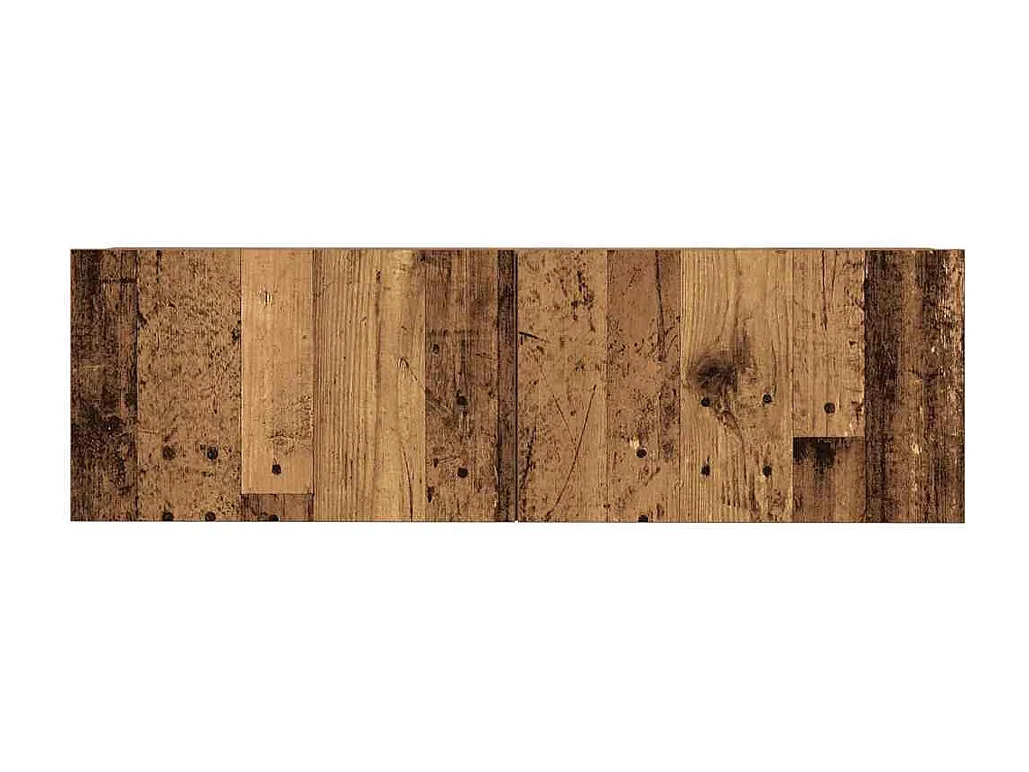 Set Mobile TV 7 pz Montato a Parete Legno Antico in Truciolato