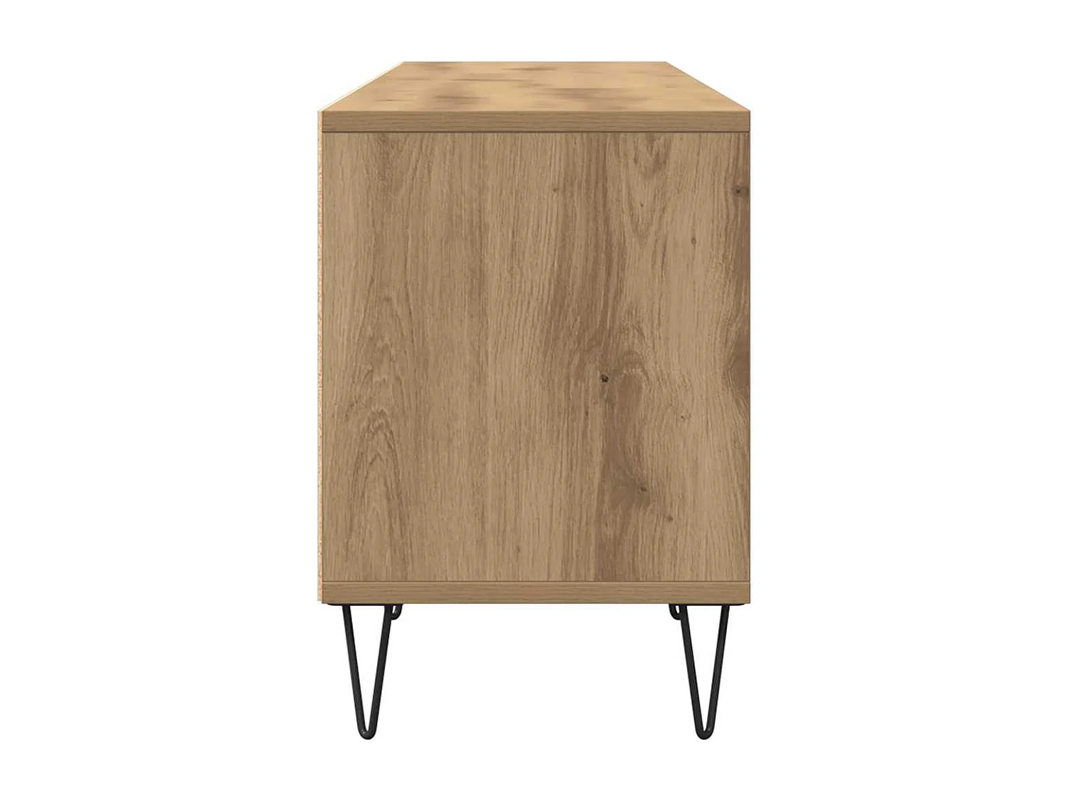 Meuble TV chêne artisanal 150x30x44,5 cm bois d'ingénierie