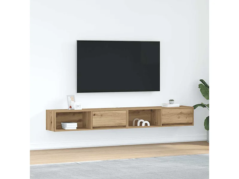 Móveis TV 2pcs 100x31x25,5cm deriv. madeira carvalho artesanal