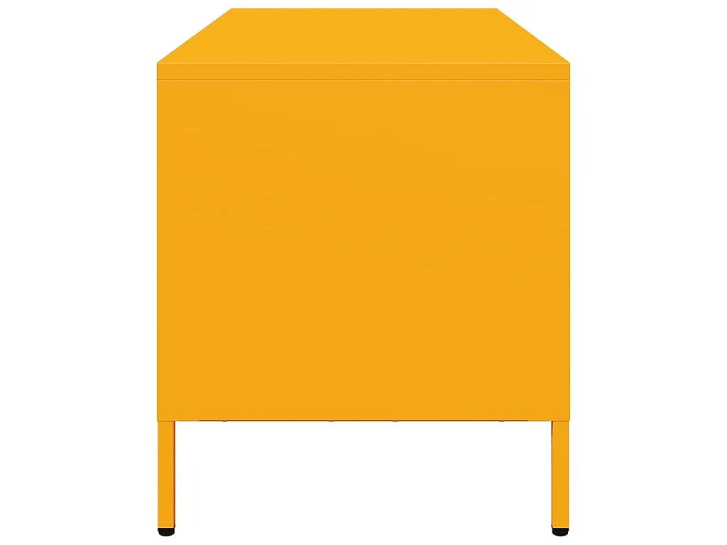 TV-Schrank Senfgelb 101,5x39x43,5 cm Kaltgewalzter Stahl