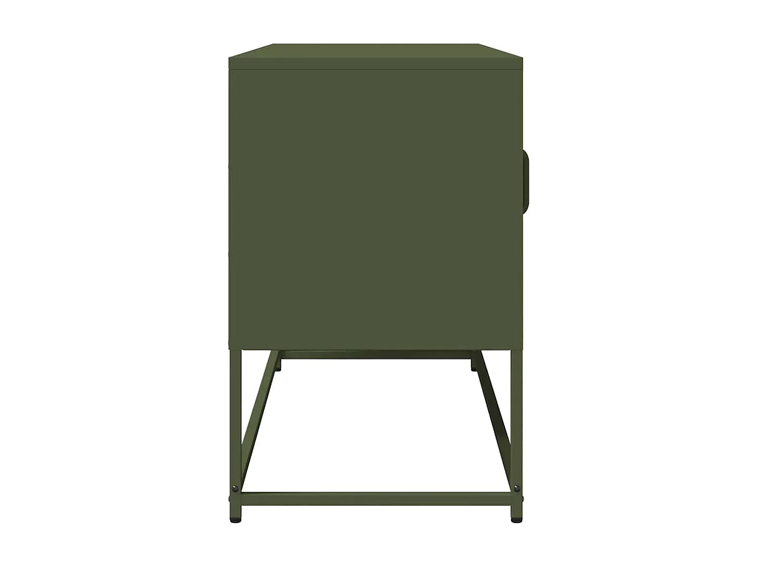 Móvel de TV 100,5x39x60,5 cm aço laminado a frio verde-azeitona