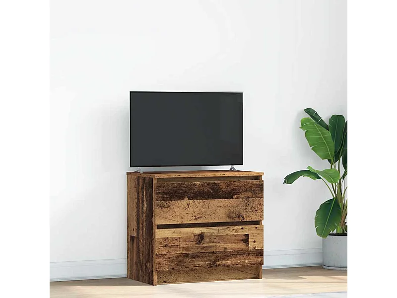 Tv-meubel 60x35x54 cm bewerkt hout oud houtkleurig