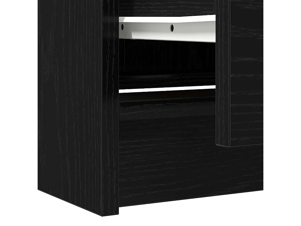 Meuble TV noir 40x35x54 cm bois d'ingénierie