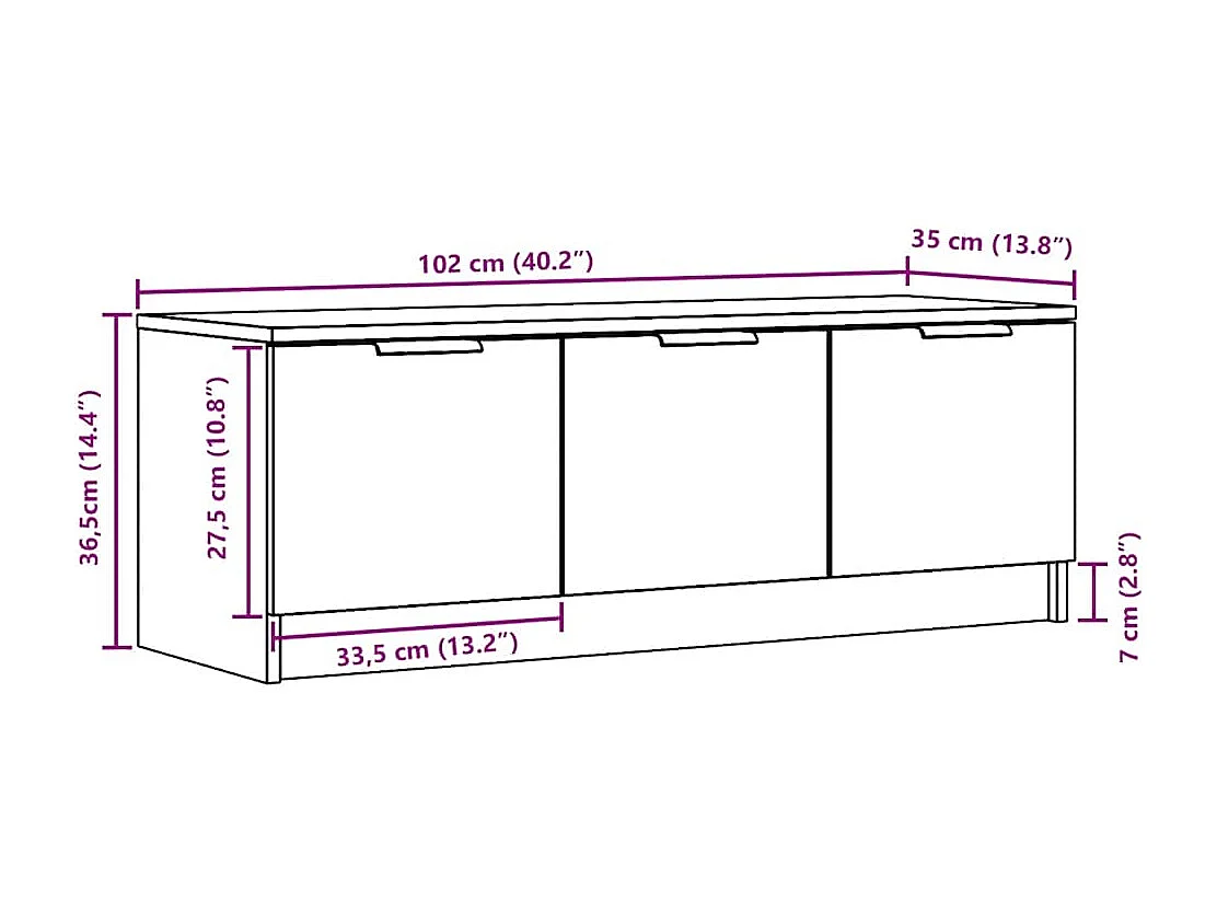Móvel TV madeira antiga 102x35x36,5 cm madeira trabalhada