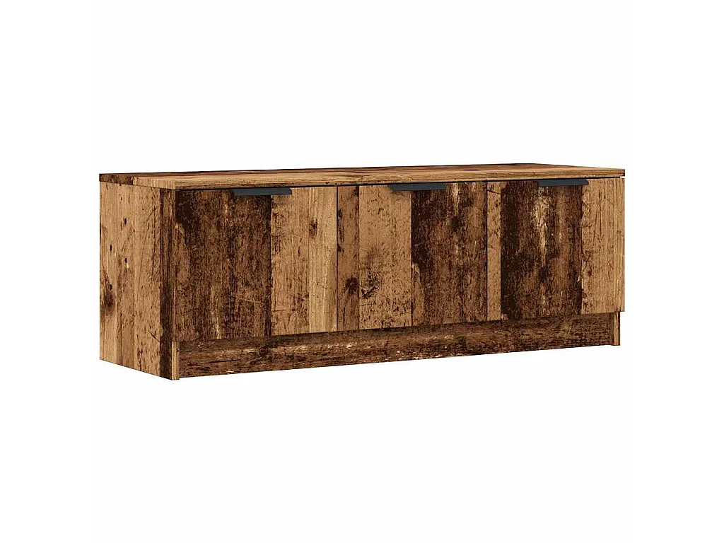 Mueble de TV madera contrachapada madera antigua 102x35x36,5 cm