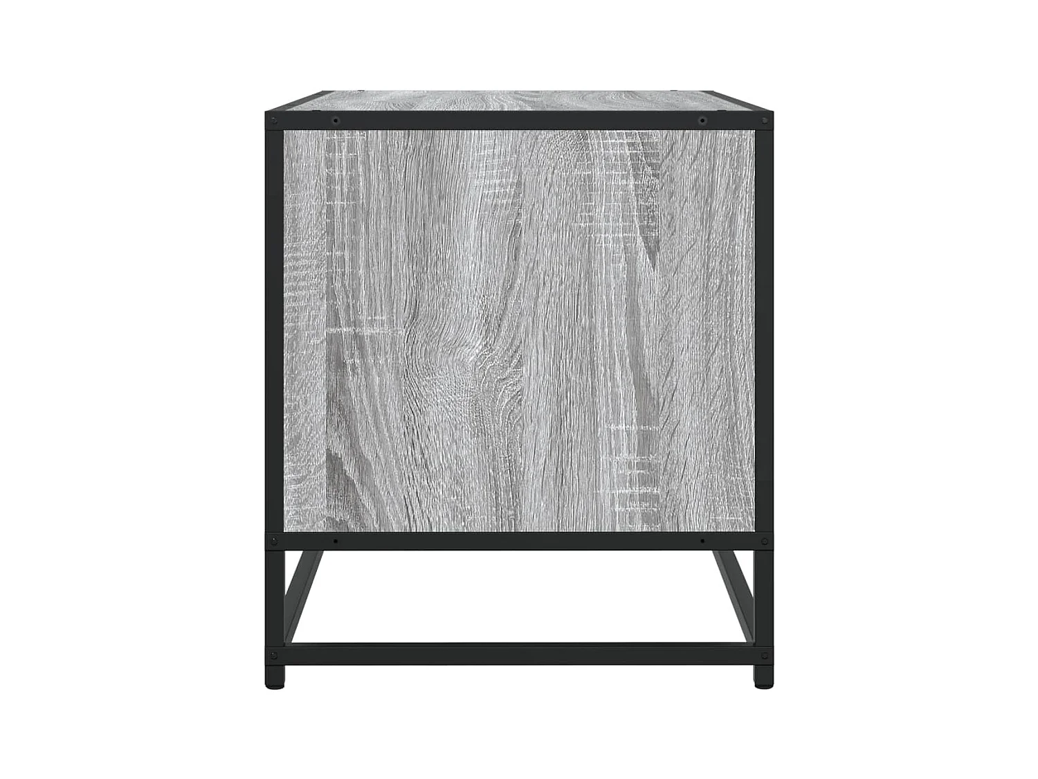 Meuble TV sonoma gris 120,5x40x46 cm bois d'ingénierie et métal