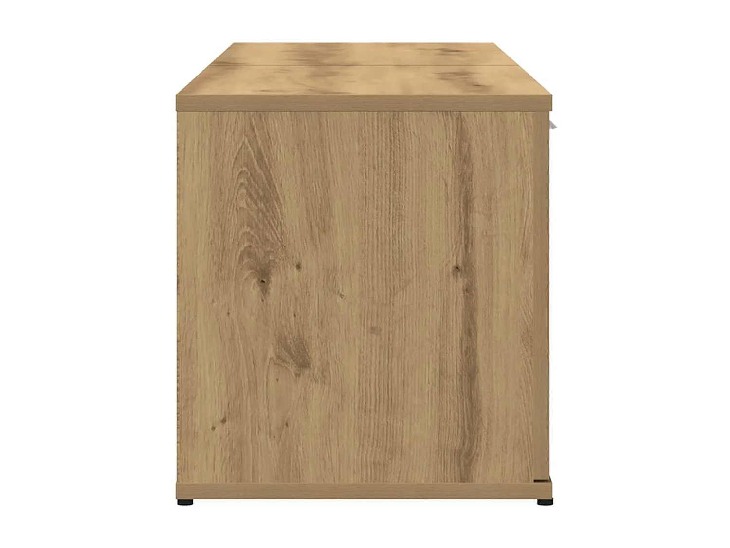 Meuble TV chêne artisanal 120x34x37 cm bois d'ingénierie