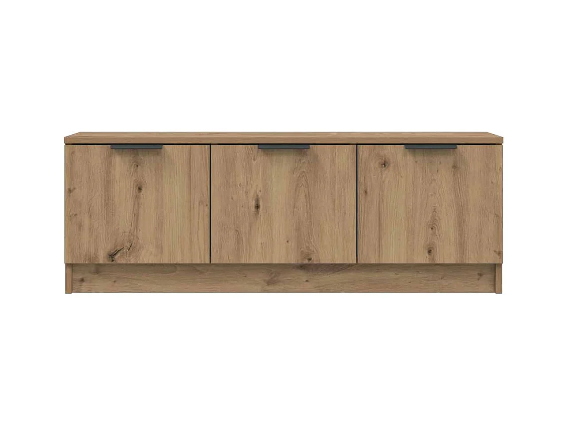 Mobile TV Marrone Artigianale 102x35x36,5 cm Legno Multistrato