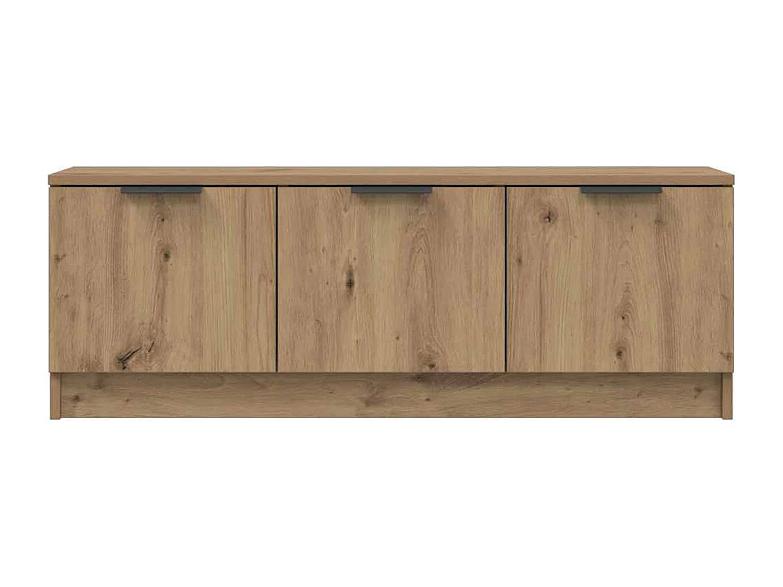 Meuble TV chêne artisanal 102x35x36,5 cm bois d'ingénierie