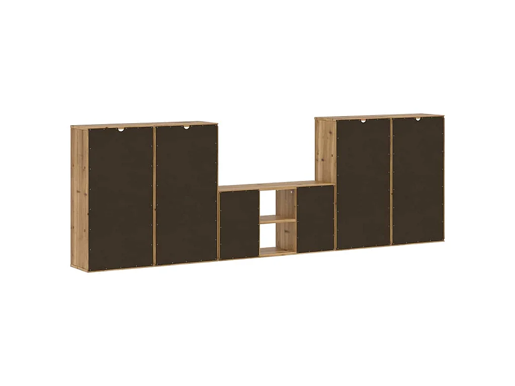 Meubles TV 5 pcs avec rangement ODDA bois de pin massif