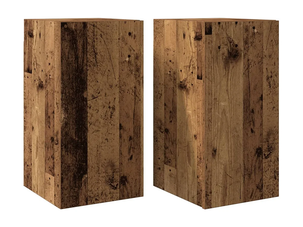Meubles TV 2 pcs vieux bois 30,5x30x60 cm bois d'ingénierie