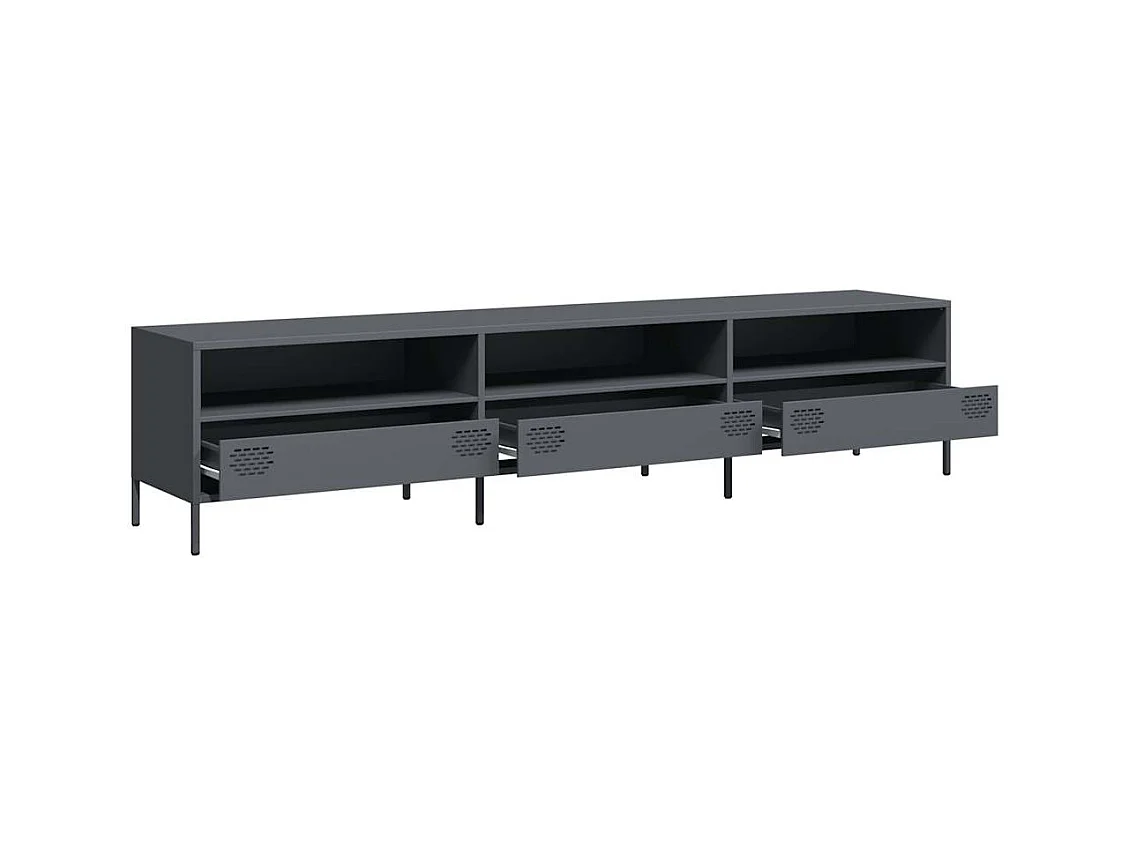 TV-Schrank Anthrazit 202x39x43,5 cm Kaltgewalzter Stahl