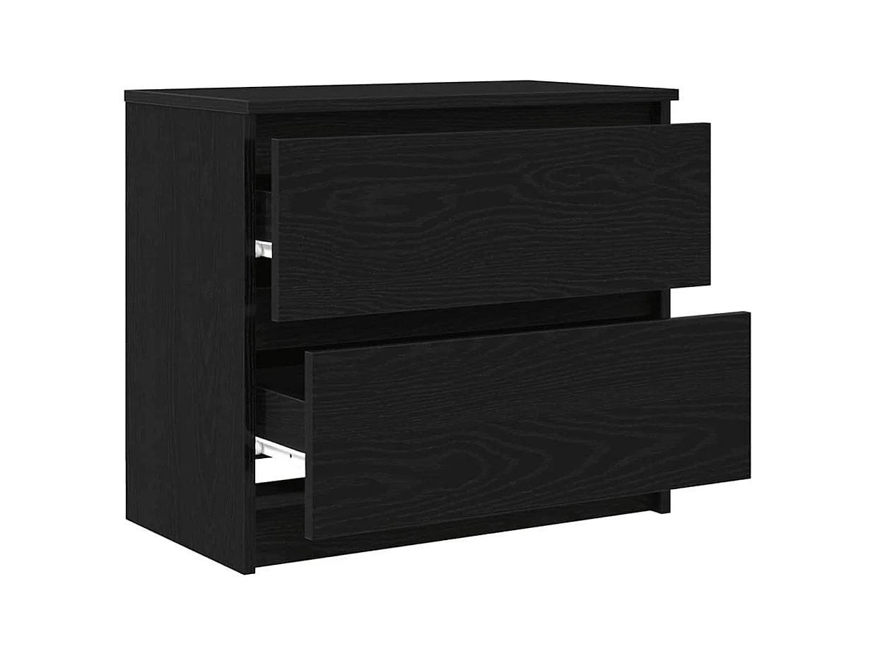 Meuble TV noir 60x35x54 cm bois d'ingénierie