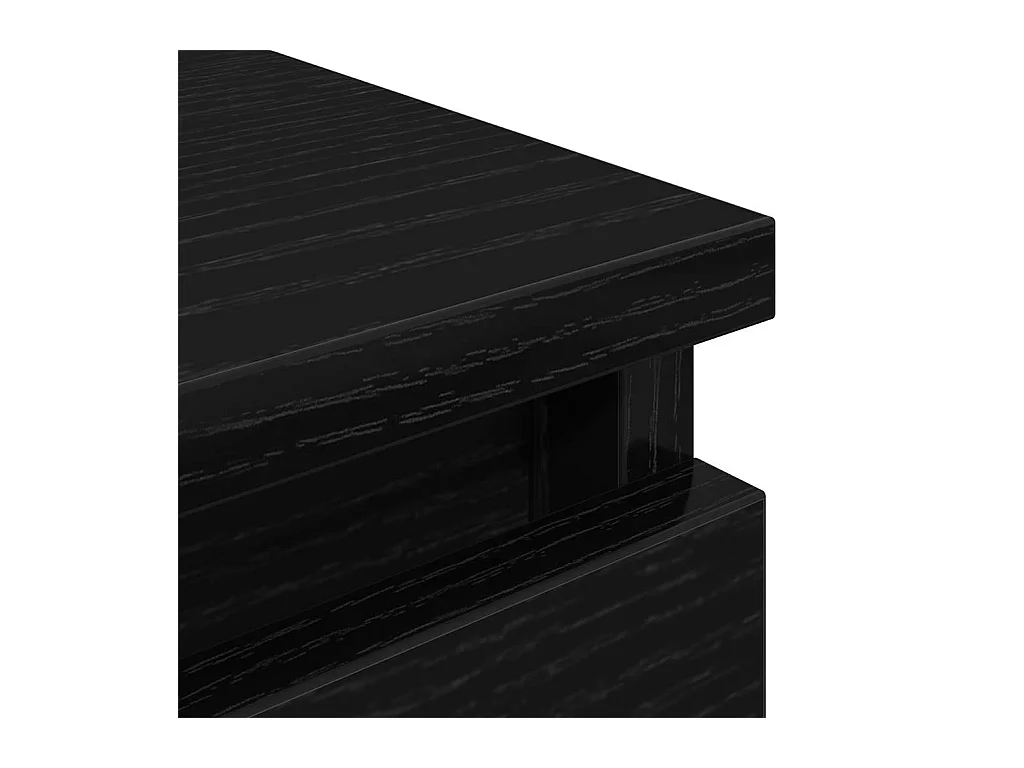 Meuble TV noir 60x35x54 cm bois d'ingénierie