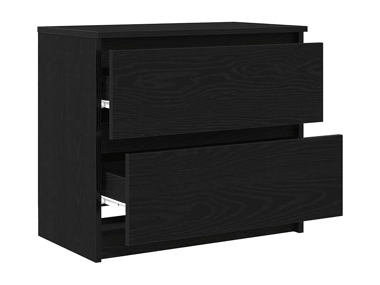 Meuble TV noir 60x35x54 cm bois d'ingénierie