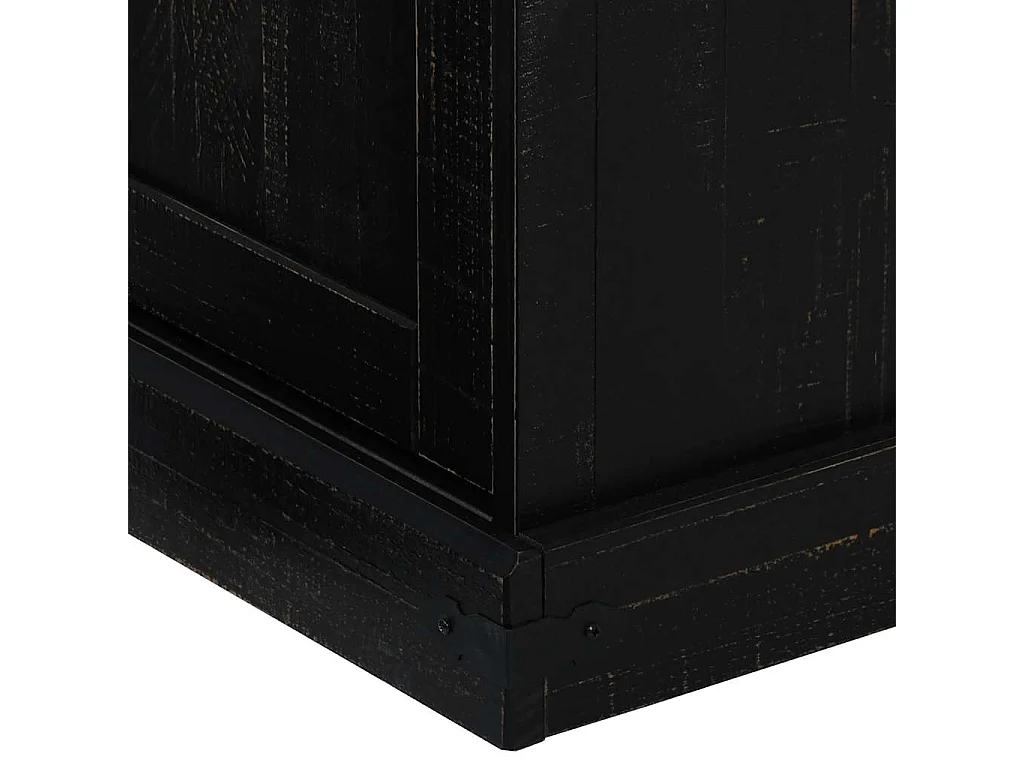 Meuble TV HALDEN 2 portes coulissantes noir 150x40x60 cm